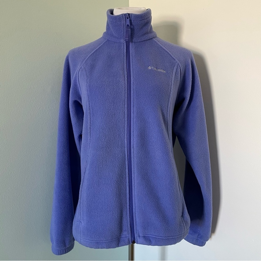 Columbia Women’s Zip Up Fleece Jacket Light Purple Size M